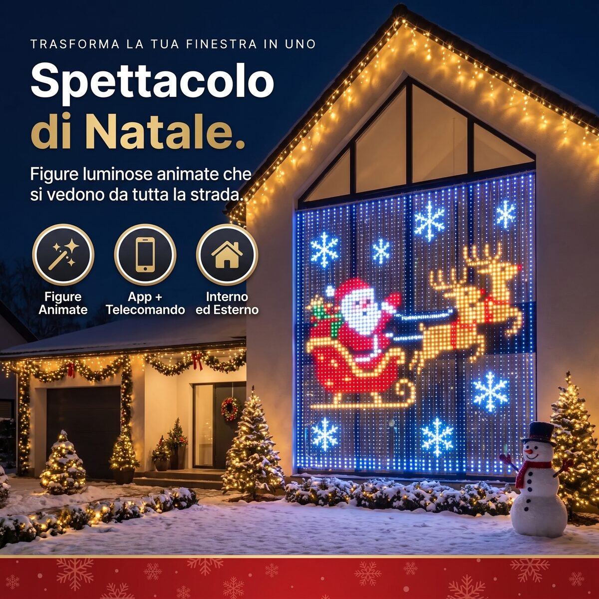 Tenda LED Natalizia