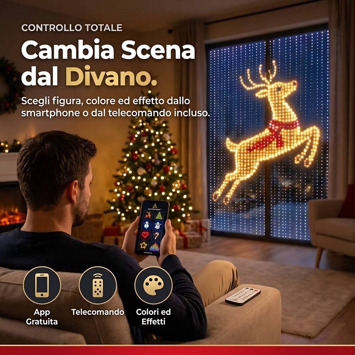Controllo da app e telecomando
